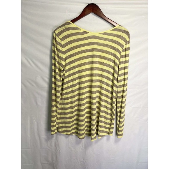 Sundance Women’s Silk Striped Crocheted Embroidered V-neck Blouse Top Sz Large - Picture 2 of 3